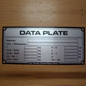 Data Plate