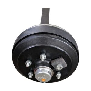 2.5 ton braked trailer axle – 50mm square beam – 6x140 pcd